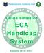 Federazione Italiana Golf. Guida sintetica. EGA Handicap System