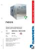 NECS-N / NECS-ND. NECS-N 0152-0612 38-151 kw R410A. Pompe di calore condensate ad aria Reverse cycle air/water heat pumps.