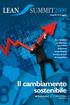 venerdì 15 maggio Come gestire il cambiamento per rendere duraturi nel tempo riduzioni di costi e aumenti di competitività Il cambiamento sostenibile