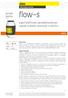 FLOW-s. scheda tecnica v 1-10. superfluidificante iperstabilizzante per impasti cementizi scorrevoli e antiritiro. additivi. biotecnologie costruttive