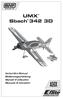 UMX Sbach 342 3D. Instruction Manual Bedienungsanleitung Manuel d utilisation Manuale di Istruzioni