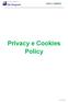 Privacy e Cookies Policy