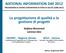 NATIONAL INFORMATION DAY 2012 PROGRAMMA DI AZIONE COMUNITARIA IN TEMA DI SALUTE (2008-2013) La progettazione di qualità e la gestione di progetti