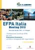 EFPA Italia. meeting 2013. Programma. I Professionisti Certificati EFPA per una educazione finanziaria corretta e consapevole del risparmiatore