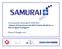 Presentazione del progetto SAMURAI «Sistema di Acquisizione dati Multi Utente distribuito su Reti ad Agenti Intelligenti» Roma, 8 Maggio 2014