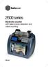 2600 series. Banknote counter with false money detection and value counting. Manual