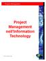 Project Management nell'information Technology