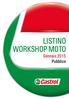 LISTINO WORKSHOP MOTO. Gennaio 2015 Pubblico