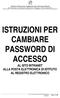 ISTRUZIONI PER CAMBIARE PASSWORD DI ACCESSO