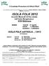ISOLA FOLK 2012 Incontri Musicali di fine estate nell Isola Bergamasca XXII Edizione