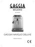 Type HD8749 GAGGIA NAVIGLIO DELUXE. Manuale d istruzione