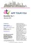 APP TOUR YOU. Newsletter No. 1. Gennaio 2016. Contact Us