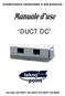 Condizionatore canalizzabile in alta pressione DUCT DC DC-24H; DC-36HT; DC-42HT; DC-48HT; DC-60HT