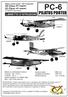 PC-6 PILATUS PORTER LIBRETTO D ISTRUZIONI. 46 Class 52 Class. (4T engine) Or Electric equivalent