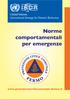 Norme comportamentali per emergenze