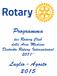 Programma. dei Rotary Club delle Aree Medicee Distretto Rotary International 2071