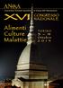 XVI CONGRESSO. Alimenti Culture Malattie NAZIONALE. TORI NO 3-4 Ottobre 2014