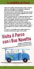 Visita il Parco con i Bus Navetta. La mobilità nel Parco
