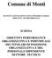 Comune di Monti PIANO DI ASSEGNAZIONE DELLE RISORSE E DEGLI OBIETTIVI DI PERFORMANCE SCHEDA