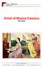 Artisti di Musica Classica 2015-2016