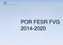 POR FESR FVG 2014-2020