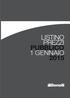 LISTINO PREZZI PUBBLICO 1 GENNAIO 2015