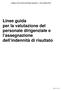 Linee guida per la valutazione del personale dirigenziale e l assegnazione dell indennità di risultato