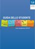GUIDA DELLO STUDENTE. anno accademico 2016/17