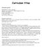 Curriculum Vitae. Informazioni personali