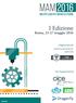 mam 2016 I Edizione Roma, 23-27 maggio 2016 Master Additive Manufacturing Organizzato da Centro Sviluppo Materiali gruppo rina Con il patrocinio di