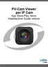 PV-Cam Viewer per IP Cam. App Store/Play Store Installazione Guida Veloce