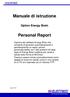 Manuale di istruzione. Personal Report