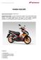 HONDA NSC50R. Contenuti: 1. Introduzione 2. Panoramica del modello 3. Caratteristiche principali 4. Accessori 5. Dati tecnici