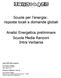 Scuole per l'energia: risposte locali a domande globali. Analisi Energetica preliminare Scuola Media Ranzoni Intra Verbania