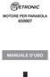 MOTORE PER PARABOLA MANUALE D USO