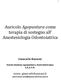 Auricolo Agopuntura come terapia di sostegno all Anestesiologia Odontoiatrica