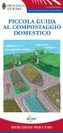 PICCOLA GUIDA AL COMPOSTAGGIO DOMESTICO