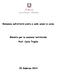 Relazione sull attività svolta e sulle azioni in corso. Ministro per la coesione territoriale. Prof. Carlo Trigilia