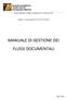 MANUALE DI GESTIONE DEI FLUSSI DOCUMENTALI