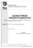 ELENCO PREZZI PROGETTO ESECUTIVO