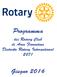 Programma. dei Rotary Club di Area Fiorentina Distretto Rotary International 2071