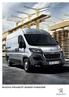 Listino prezzi 01 / 2016 NUOVO PEUGEOT BOXER FURGONE