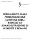 REGOLAMENTO COMUNALE n. 68 REGOLAMENTO SULLA PROGRAMMAZIONE COMUNALE DEGLI ESERCIZI DI SOMMINISTRAZIONE DI ALIMENTI E BEVANDE