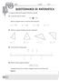 QUESTIONARIO DI MATEMATICA