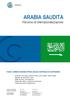 ARABIA SAUDITA Percorso di internazionalizzazione