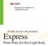 Materiale da impronta in vinilpolisilossano. Profilo tecnico del prodotto Express. Putty&Ultra-Light Body