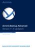 Acronis Backup Advanced Version 11.5 Update 6