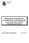 PROVINCIA DI ROMA. Regolamento di disciplina del procedimento di autorizzazione allo scarico delle acque reflue di competenza provinciale.