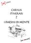 CARNIA ITINERARI 7 I PAESINI DI MONTE