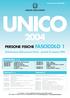 AGENZIA DELLE ENTRATE UNICO. Dichiarazione delle persone fisiche - periodo di imposta 2003 FASCICOLO 3